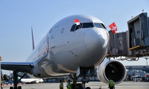 Swiss Inaugural Flight Boeing 777-300ER in Singapore