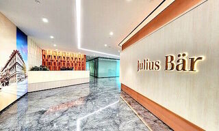 Julius Baer's One@Changi City reception area (Image: Julius Baer)