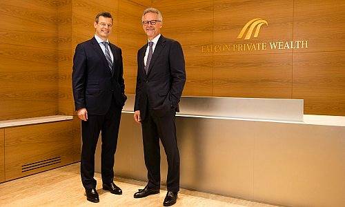 Erich Pfister (left) and Eduardo Leemann, Falcon Private Wealth Dubai