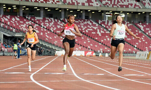 Promising athlete from Singapore Laavinia Jaiganth (Image: provided by POSB)