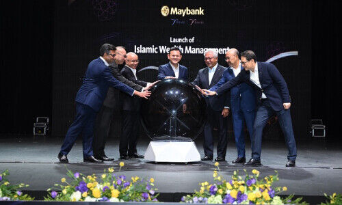Maybank Executives and Senior Minister of State Mr Zaqy Mohamad at the launch of Maybank Islamic Wealth Management (Image: MB)