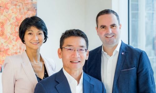 Left to Right: Valerie Chou, Peter Tung and Johan Riddergard