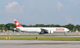 Swiss Boeing 777-300ER in Singapore