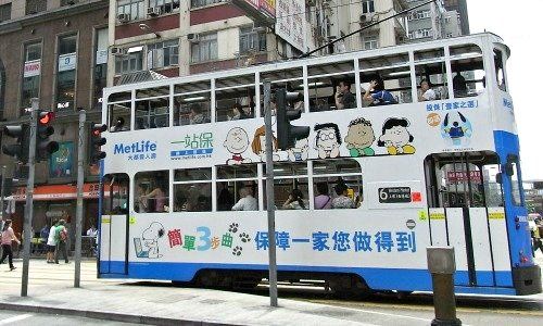 MetLife Tram in Hong Kong
