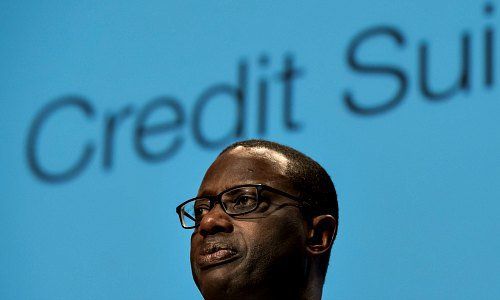 Credit Suisse, Tidjane Thiam, relief, quarterly results