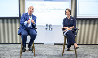 Ray Dalio and Foo Mee Har, CEO of Wealth Management Institute (Image: WMI)
