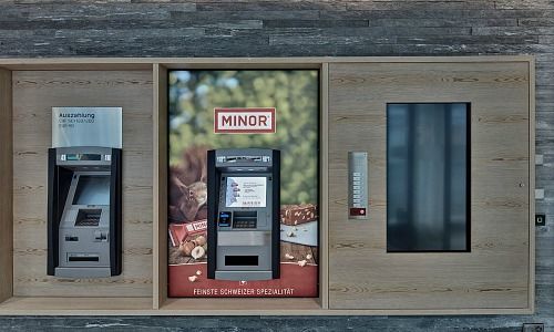 Swiss Chocolate ATM, Raiffeisen, Praettigau Davos