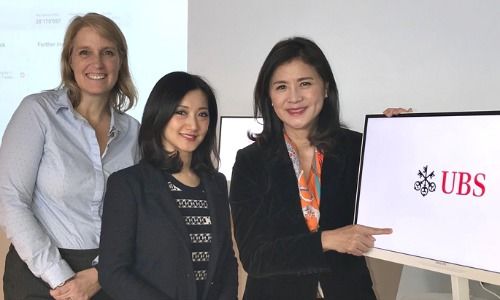 Cat Rüst, Adeline Chien and Amy Lo at the UBS Digital Hub