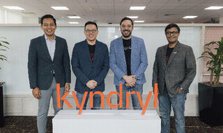 Philbert Gomez, Digital Industry Singapore; Andrew Lim, Kyndryl; Mark Micallef, Google Cloud; and Vishnuteja Nanduri, Kyndryl (from left, Image: provided)