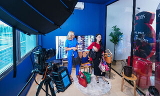 Livestreamer Cheryl Chin and Gabrielle Drean, founder of Biche by Gabrielle Drean (Imasge: DBS)