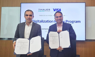 From left: Nassir Ghrous, Senior Vice President for Payment Services, Thales and Krishna Thiruvengadam, Head of Core Platforms & Digital Solutions, Visa. (Image: provided)