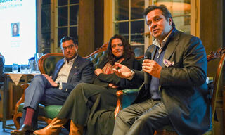 Nayan Srivastava, Suki Dusanj-Lenz and Ajay P. Singh (Left to right; image: Mischa Vasylyev) (Image: Mischa Vasylyev)