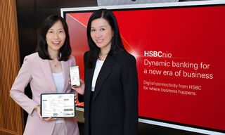 Yvonne Yiu, Head of Global Payments Solutions, Greater China, HSBC (right); and Winnie Ma, Regional Head of Client Connectivity, Global Payments Solutions, Asia Pacific, HSBC (left). (Image: Provided)