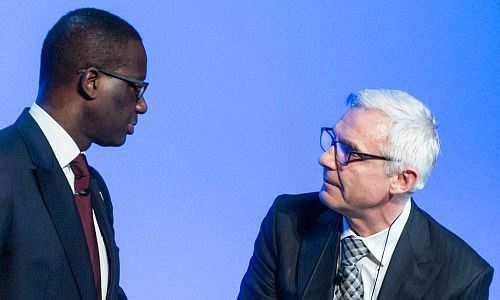 Tidjane Thiam (left), Urs Rohner (right)