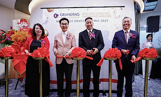 Ribbon-cutting ceremony at the opening of Grandtag's new office in Singapore (Image: Grandtag Financial Consultancy)