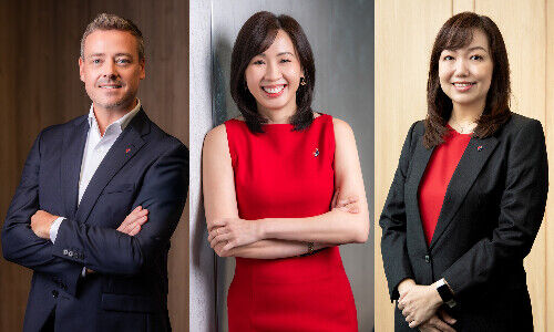 Adrian Hill, Pearline Soh, Enny Halim (from left; images: MSIG)