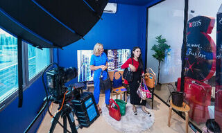 Livestreamer Cheryl Chin and Gabrielle Drean, founder of Biche by Gabrielle Drean (Imasge: DBS)