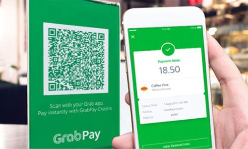 A picture of Grab's e-wallet