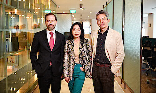 Robert Weeber (left), Anthonia Hui (center) and Leonardo Drago (right)