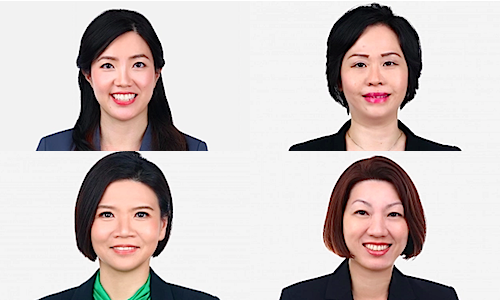Chan Xue Pei, Siew Eng Quek, Cheryl Koh and Ellyn Tan (clockwise starting top right)
