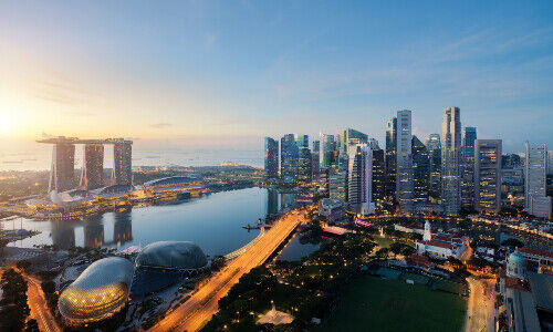 Singapore at twilight (Image: Shutterstock)