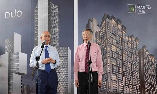 Marina One Project Opening by the Former Prime Minister of Malaysia, Najib Razak, and the Prime Minister of Singapore, Lee Hsien Loong, in early 2018
