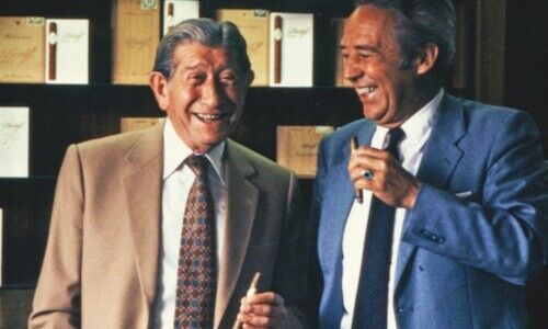 Zino Davidoff (left) and Dr Ernst Schneider. (Image: Courtesy)