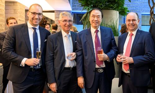 From left: Philipp Forster (CEO, Bendura Bank), Hans-Werner Gassner, Hon Kwok Lung (chairman) and Ivo Klein. (Image: courtesy)