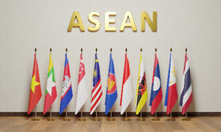 ASEAN member flags (Image: Shutterstock)