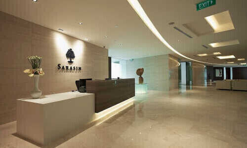 J. Safra Sarasin's office in Singapore (Image: J. Safra Sarasin, Archify)