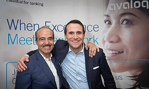 Avaloq Co-Gründer Francisco Fernandez (links) und Dan Zilbermann von Warburg Pincus (Bild: Avaloq)