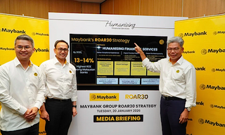 Press conference unveiling the bank's «ROAR30» strategy (Image: Maybank)