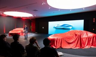 Ferrari chief designer Flavio Manzoni Presenting the new Amalfi (Image: Ferrari)