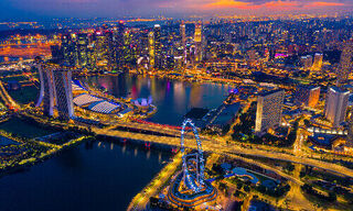 Singapore by night (Image: Shutterstock)