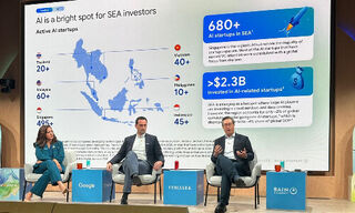 Sapna Chadha, Google; Florian Hoppe, Bain & Co.; Fock Wai Hoong, Temasek (Image: finews.asia)