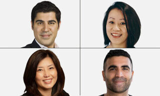 Parag Khanna, Ning Chong, Lake Dai, and Nirbhay Handa (clockwise from top left)