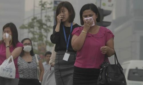 Haze in Singapore CBD