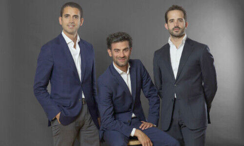  From left: Sandro Jaber, Milad Abi Dib and Raul Bastos of Laka Capital in Geneva. (Image: provided) 