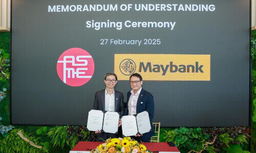 Maybank Singapore Country CEO Alvin Lee and ASME President Ang Yuit (from left; Image: provided)