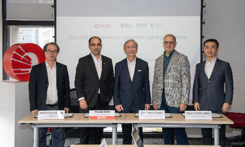 Signing of the research collaboration agreements (Image: OCBC)