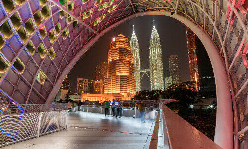 Kuala Lumpbur by night (Image: Shutterstock)
